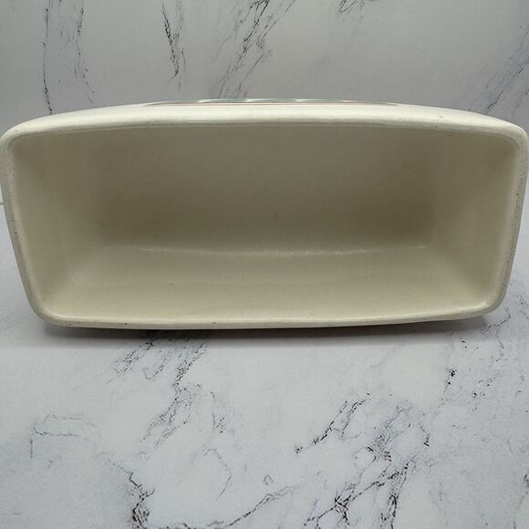 TAOS TREASURE CRAFT BUTTER DISH Southwest Adobe Stone Ware Made In The USA - Picture 8 of 12